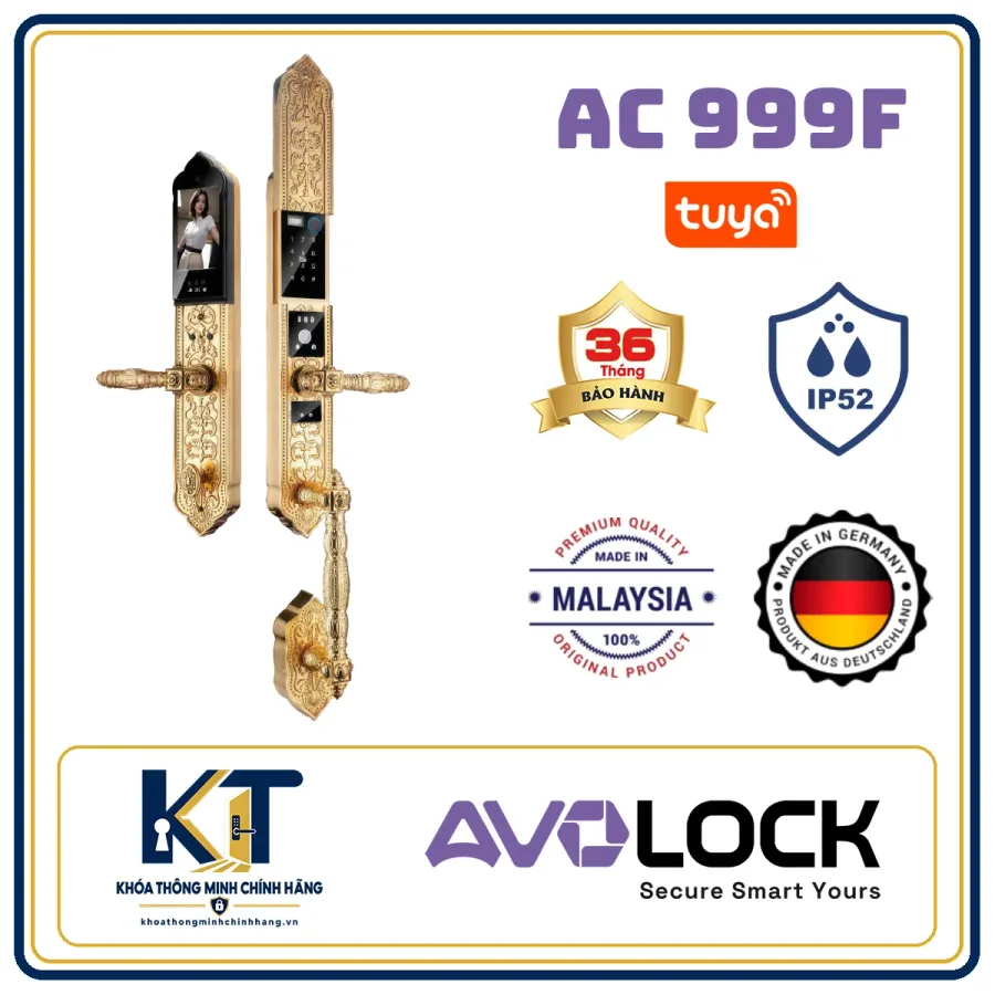 Khóa cửa gỗ tân cổ điển Avo Lock AC-999F