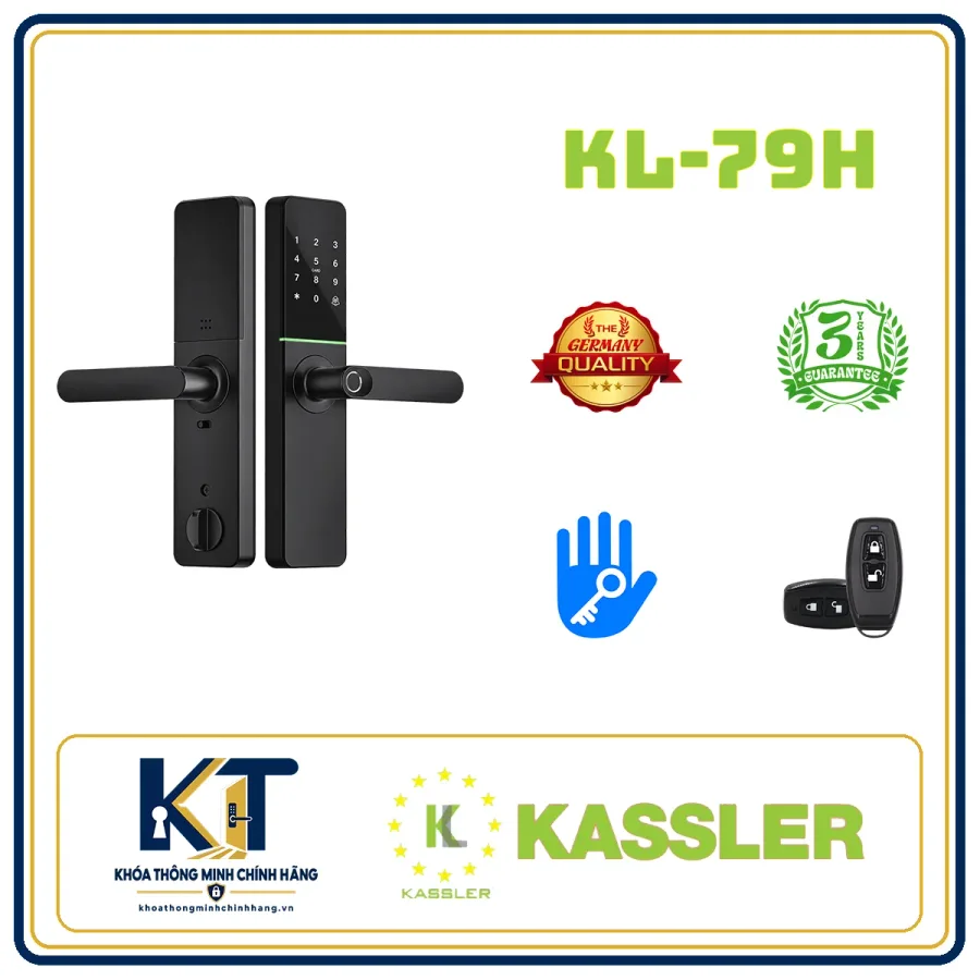 Khóa cửa gỗ Kassler KL-79H