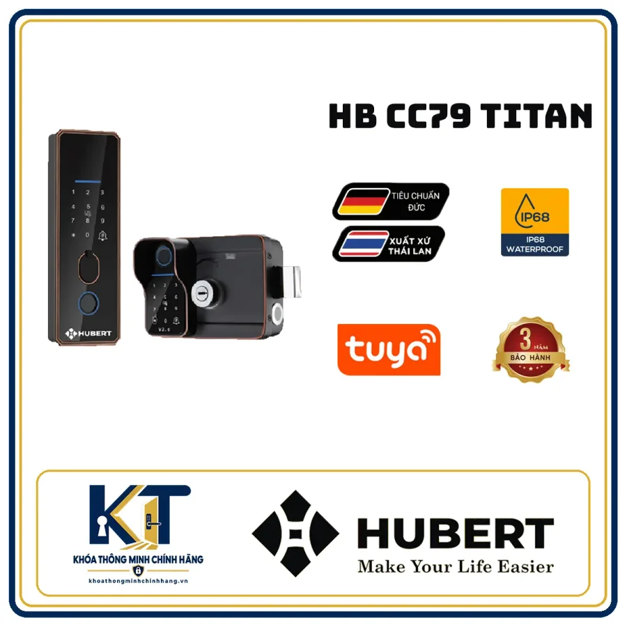 Khóa cửa cổng cao cấp Hubert HB-CC79